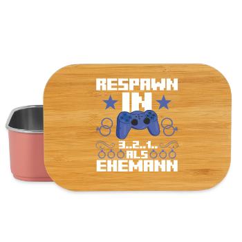 Bräutigam Polterabend Gamer Junggesellenabschied - Lunch Box - Hellrosa - Vorne