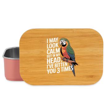 I May Look Calm But In My Head Ive Bitten You 3 - Lunch Box - light pink - Front