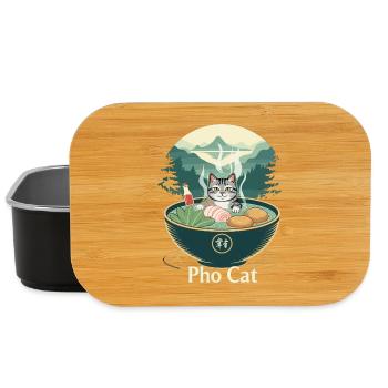 Pho Cat im Ramenbecher - Lunch Box - Schwarz - Vorne