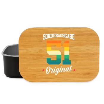 51 Geburtstag - Lunch Box - Schwarz - Vorne