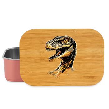 Raptor Velociraptor Dinosaur Dino Raptors - Lunch Box - light pink - Front