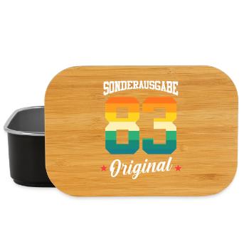 83 Birthday - Lunch Box - black - Front