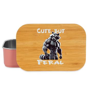Raccoon Muscle Feral - Lunch Box - light pink - Front