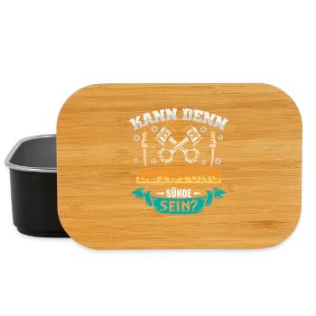 Auto Tuner Tuning Kfz Werkstatt Mechaniker Spruch - Lunch Box - black - Front