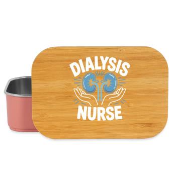 Dialysis nurse motif - Lunch Box - light pink - Front