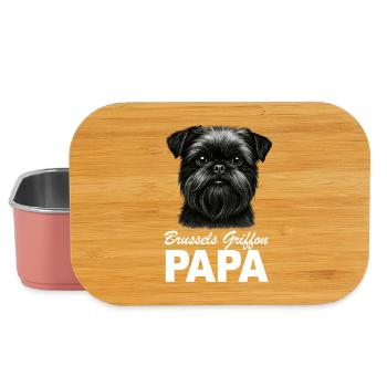 Belgische Zwerggriffon Brüsseler Griffon Papa - Lunch Box - Hellrosa - Vorne
