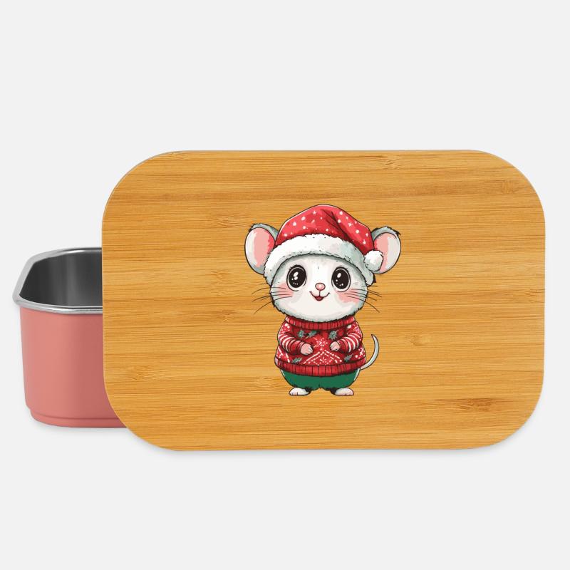 Mouse Christmas - Lunch Box - light pink