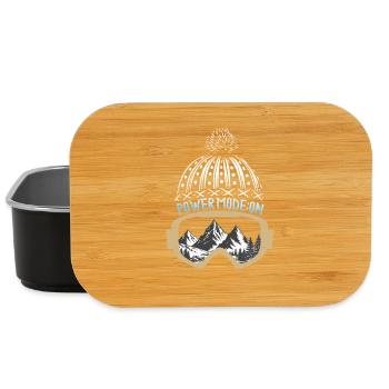 Powder Mode: ON – Ski & Snowboard Design - Lunch Box - Schwarz - Vorne