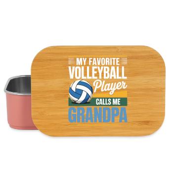 Volleyball Grandpa - Favorite Player Design - Lunch Box - light pink - Front