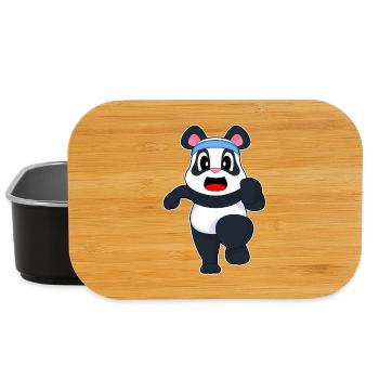 Panda Jogger Jogging Sport - Boîte à goûter - noir - Devant