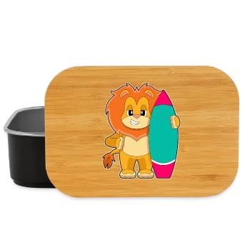 Lion Surfing Planche de surf Été - Boîte à goûter - noir - Devant