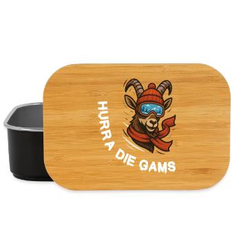 Hurray the chamois – Fun après-ski & huts Spruc - Lunch Box - black - Front
