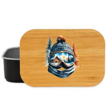 Winterlandschaft Spiegelung Goggles - Lunch Box - Schwarz - Vorne