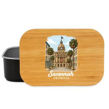 Savannah Georgia - Lunch Box - Schwarz - Vorne