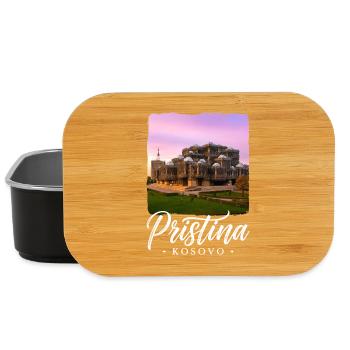 Pristina, Kosovo - Lunch Box - black - Front