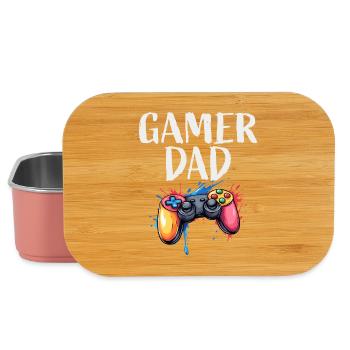 Gamer Dad Controller Splash - Lunch Box - light pink - Front