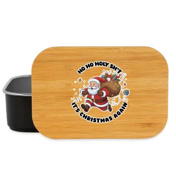 Ho Ho Holy Sh*t It's Christmas again - Lunch Box - black - Front