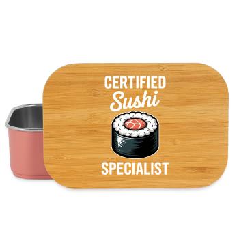 Sushi Dis Japonais Drôle de Cadeau de Sushi - Boîte à goûter - rose clair - Devant