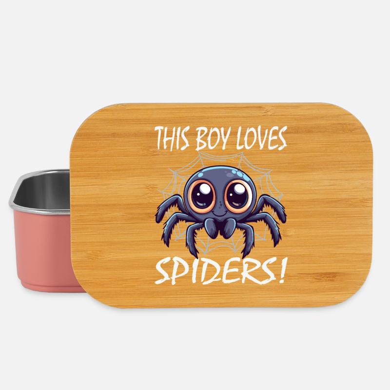 This Boy Loves Spiders - Lunch Box - Hellrosa