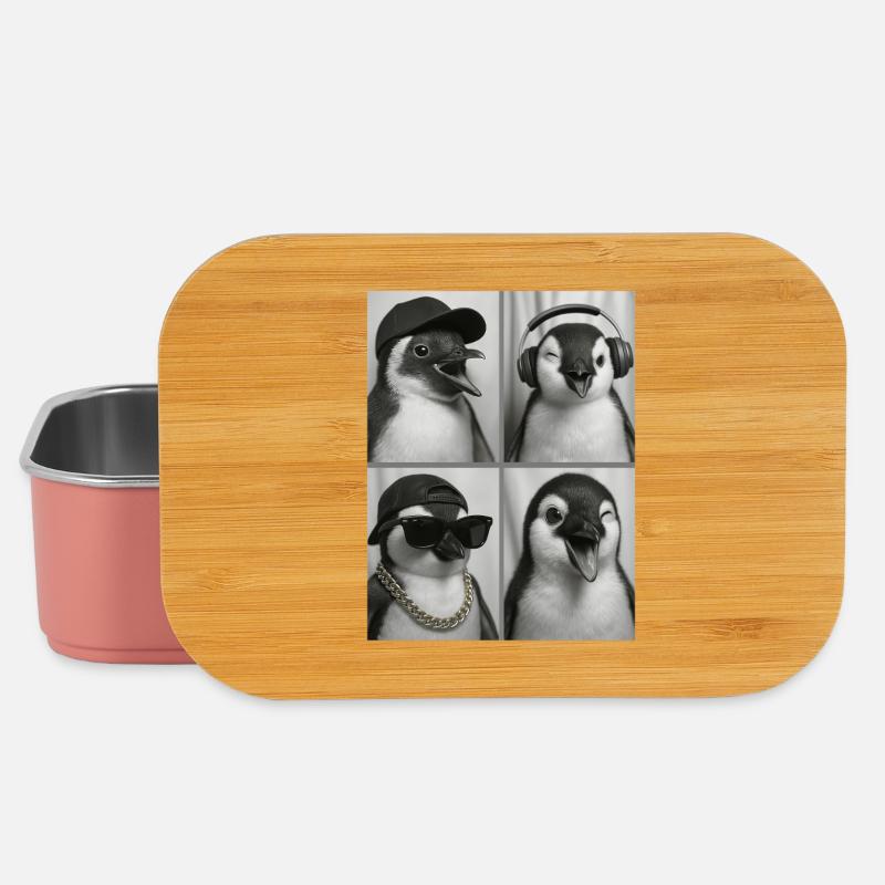 Pinguin - Lunch Box - Hellrosa