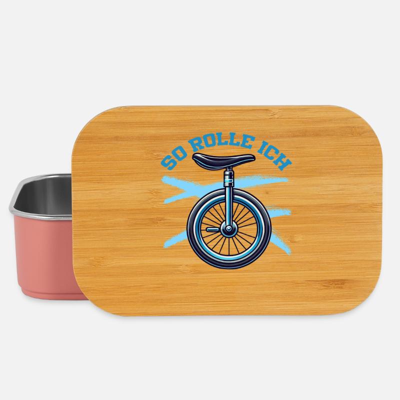 So Rolle Ich Einrad Einradfahrer - Lunch Box - Hellrosa