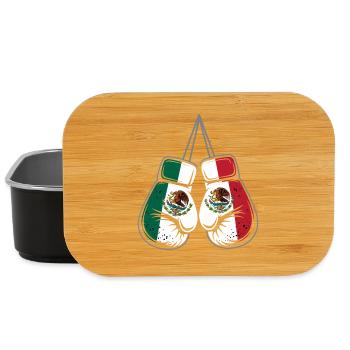 Gants de boxe des drapeaux du Mexique - Boîte à goûter - noir - Devant