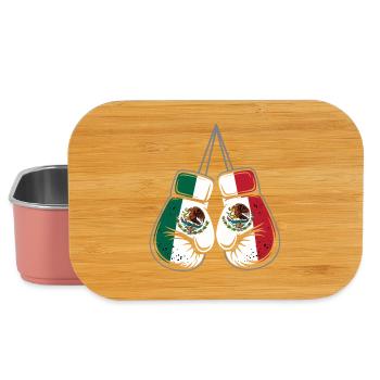 Mexiko Flaggen Boxhandschuhe - Lunch Box - Hellrosa - Vorne