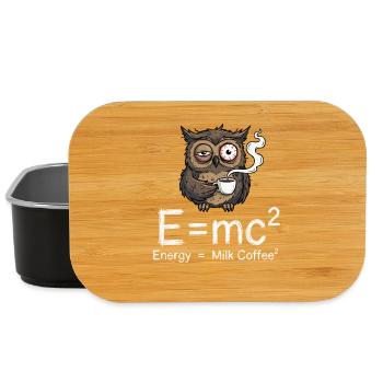 E=mc²: Die wahre Kaffee-Formel - Lunch Box - Schwarz - Vorne