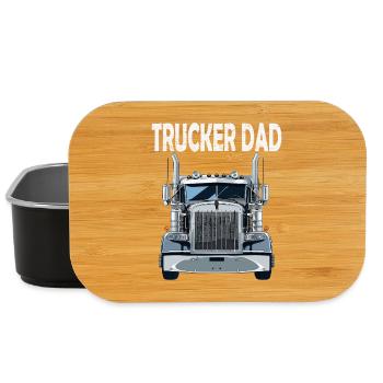 Trucker Dad Frontale Kraft - Lunch Box - Schwarz - Vorne