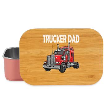 Truck Dad Trucker Design - Boîte à goûter - rose clair - Devant