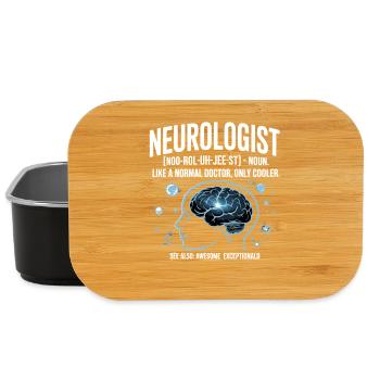 Neurologist saying brain motif - Lunch Box - black - Front