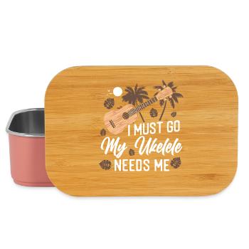 Hawaiian Ukulele Uke I Must Go My - Lunch Box - Hellrosa - Vorne