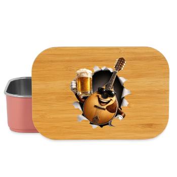 Mandoline Bier Musikinstrument  - Lunch Box - Hellrosa - Vorne