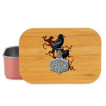 Légende viking viking marin Odin Raven Fighter - Boîte à goûter - rose clair - Devant