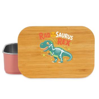 RadSaurus Rex Neon Dino - Boîte à goûter - rose clair - Devant