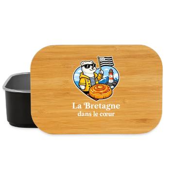 Brittany in the Heart Hermine Kouign Amann - Lunch Box - black - Front