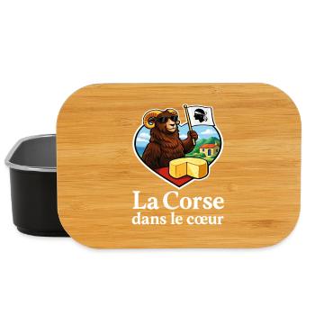 Corsica im Herzen Mouflonkäse - Lunch Box - Schwarz - Vorne