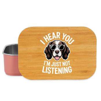 English Springer Spaniel Sayings Dog Gift - Lunch Box - light pink - Front