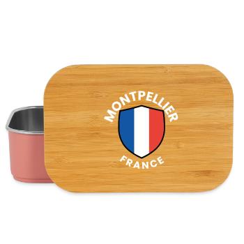 Montpellier France Shield - Lunch Box - Hellrosa - Vorne