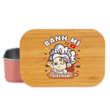 Banh mi Vietnam Kawaii - Boîte à goûter - rose clair - Devant