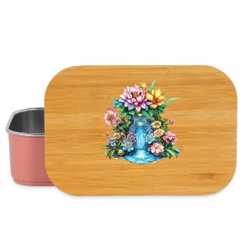 Flower Waterfall Kaleidoscope - Lunch Box - light pink - Front