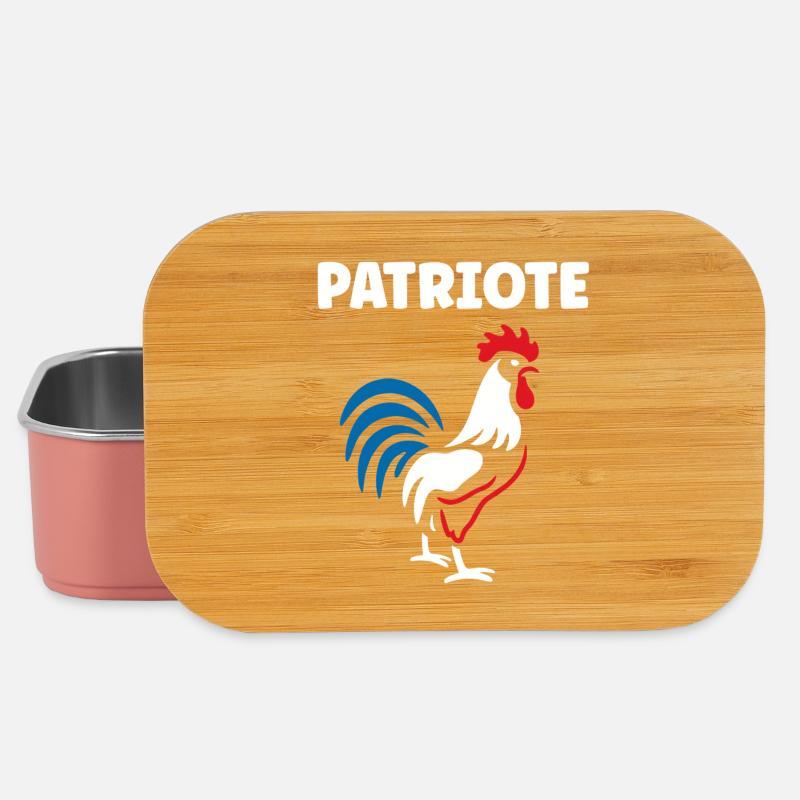 Coq français - Boîte à goûter - rose clair