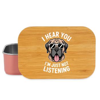 Mastiff Sprüche Hunde Lustiges Mastiff Geschenk - Lunch Box - Hellrosa - Vorne