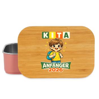 Kita beginner 2026 – first year of daycare - Lunch Box - light pink - Front