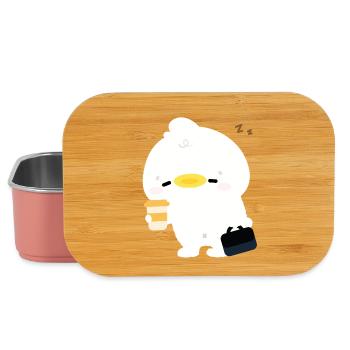 Kawaii Duck Coffee Moment - Lunch Box - light pink - Front