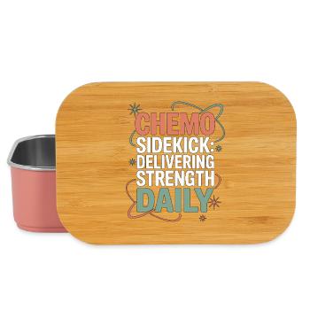 Oncology Nurse Chemo Sidekick Healthcare Worker - Lunch Box - Hellrosa - Vorne