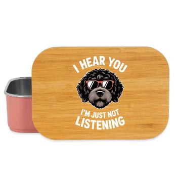 Portugiesischer Wasserhund Sprüche Lustig Geschenk - Lunch Box - Hellrosa - Vorne