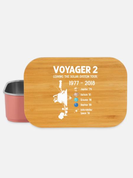 Voyager 2 Spacecraft Leaving The Solar System Tour - Lunch Box - light pink