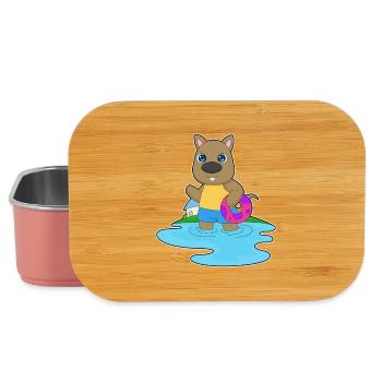 Été de la piscine de natation kangourou - Boîte à goûter - rose clair - Devant