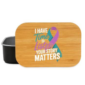 I Have Time to Listen – Mental Health Awareness  - Lunch Box - black - Front
